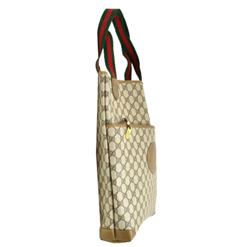 

Gucci Beige GG Supreme Coated Canvas Tote Bag
