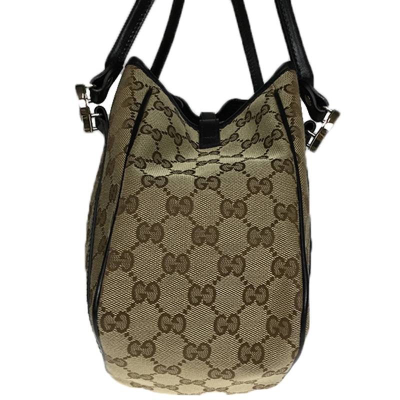 

Gucci Beige/Black GG Canvas Shoulder Bag