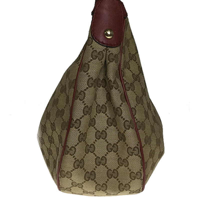 

Gucci Beige/Pink GG Canvas Leather Sukey Bag