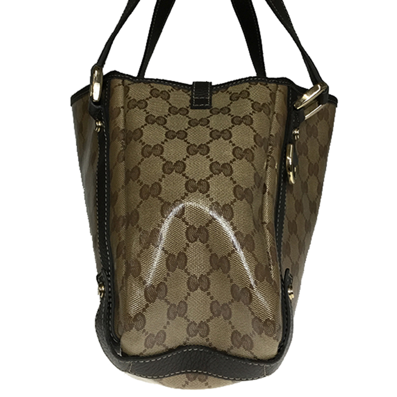 

Gucci Brown/Beige GG Crystal Coated Canvas Tote Bag