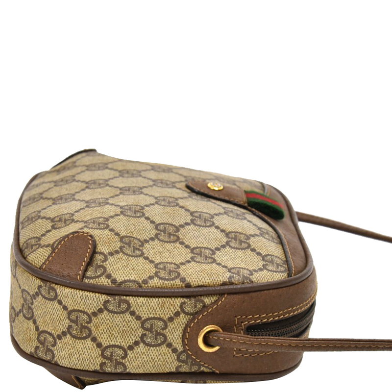 

Gucci Brown GG Supreme Coated Canvas Mini Crossbody Bag