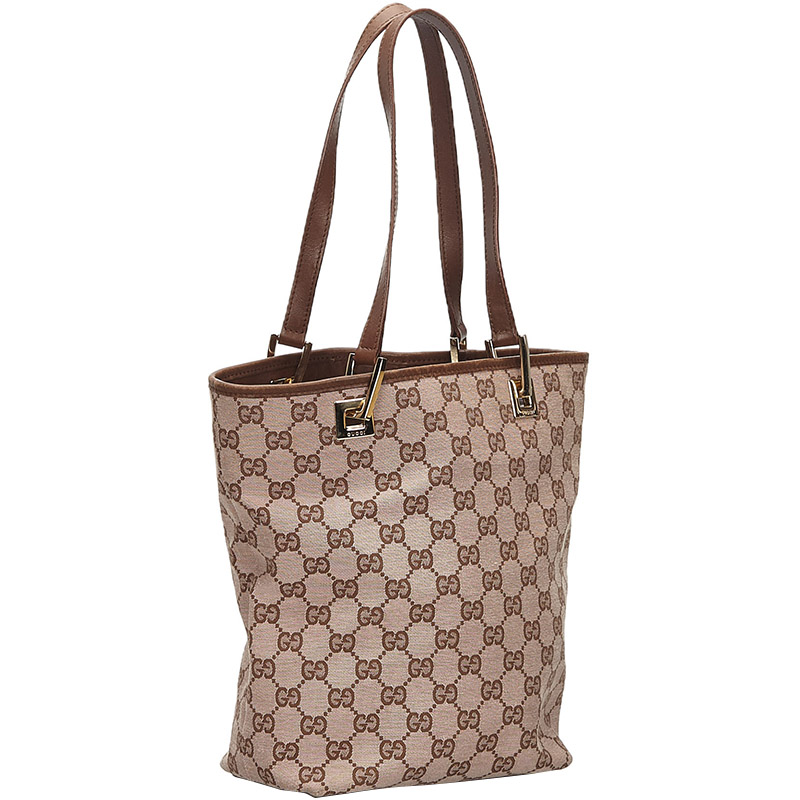 

Gucci Brown/ Beige GG Canvas Tote Bag