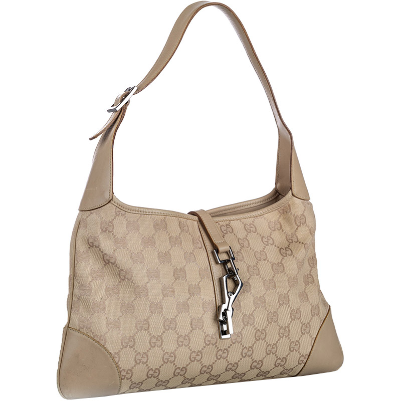 

Gucci Brown GG Canvas Jackie Shoulder Bag