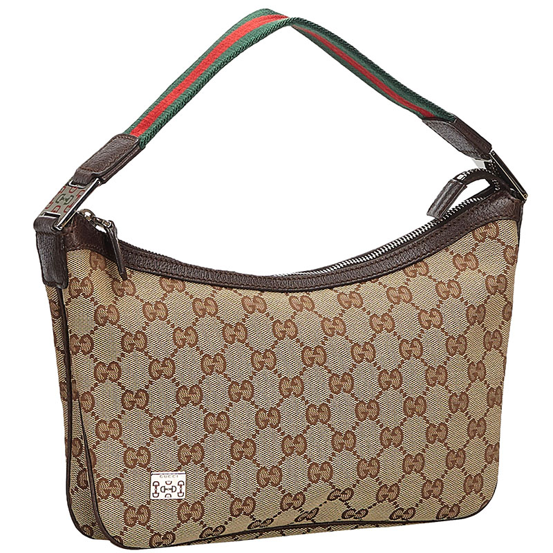

Gucci Brown/Beige GG Canvas Web Bag