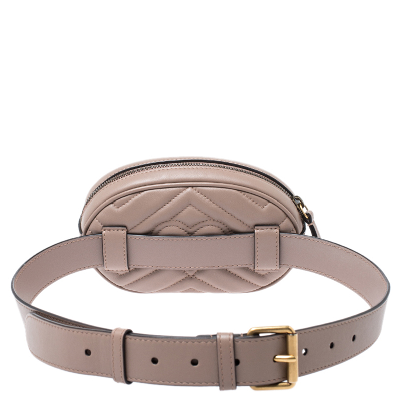 Gucci Old Rose Matelassé Leather GG Marmont Belt Bag Gucci | TLC