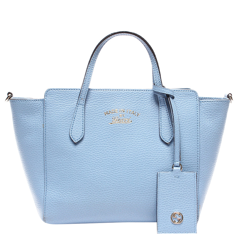 gucci blue tote bag
