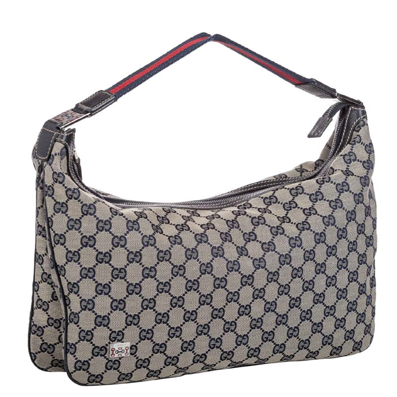 

Gucci Brown/Blue GG Canvas Shoulder Bag