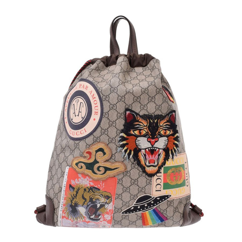 gucci lion backpack