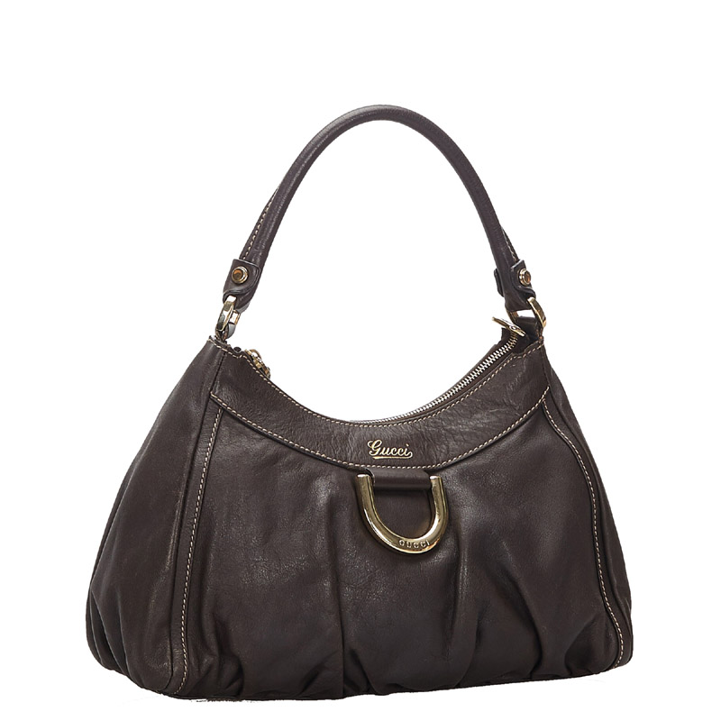 

Gucci Dark Brown Leather Abbey D-Ring Shoulder Bag