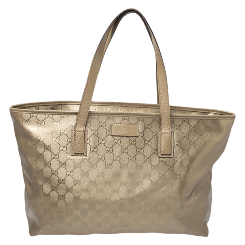 Gucci Gold GG Imprime Canvas and 