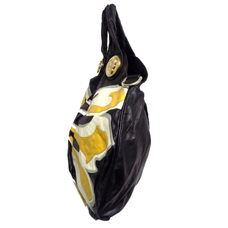 

Gucci Black/Yellow Leather Hysteria  Bag