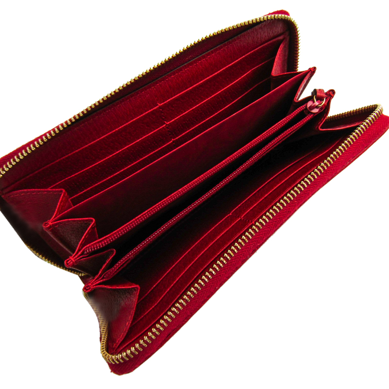 

Gucci Red/Navy/White Canvas And Leather Long Wallet, Navy blue