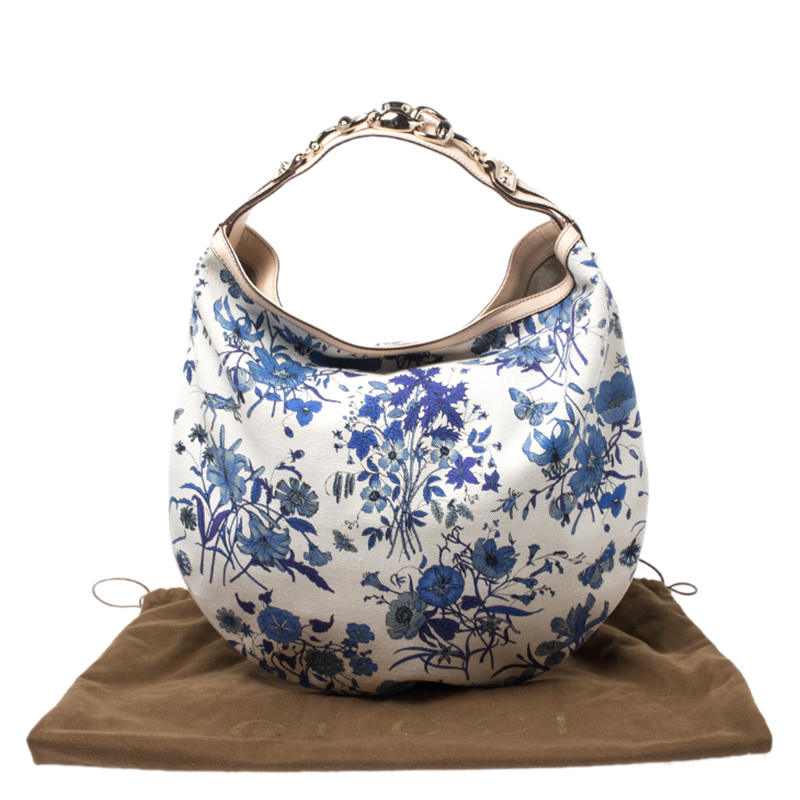 gucci blue floral bag