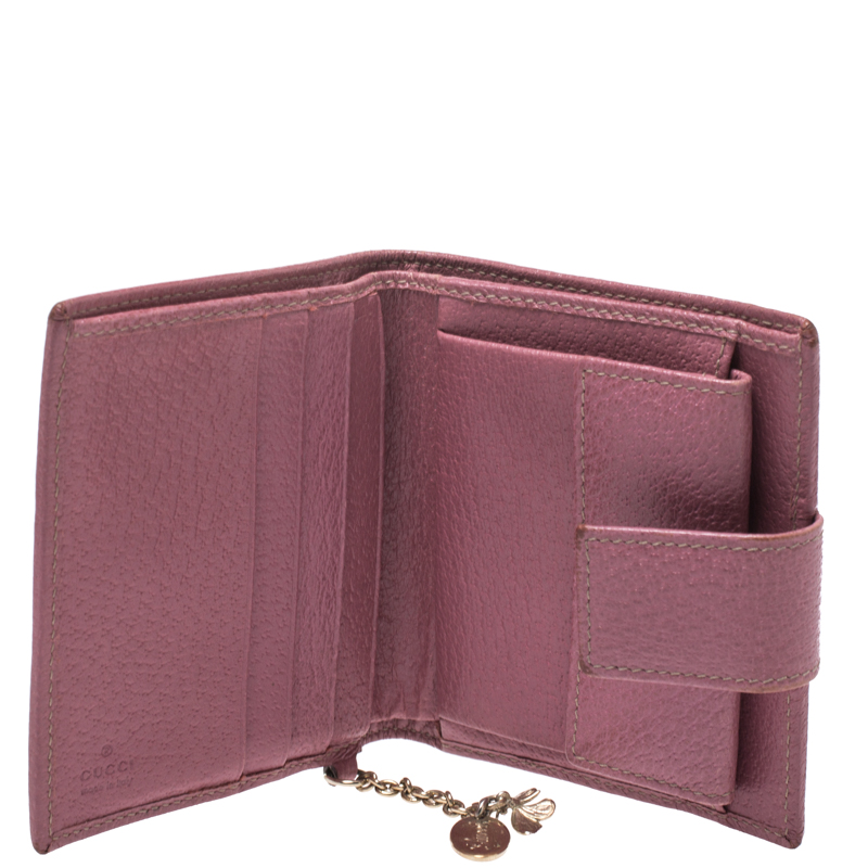 

Gucci Beige/Pink GG Canvas Compact Wallet