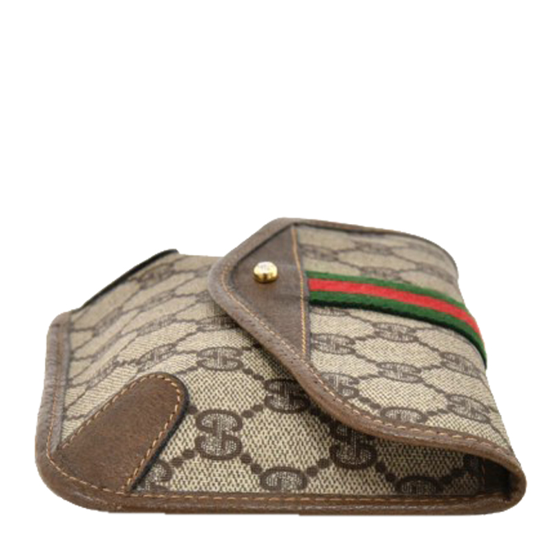 

Gucci Beige GG Supreme Coated Canvas Accessory Mini Clutch
