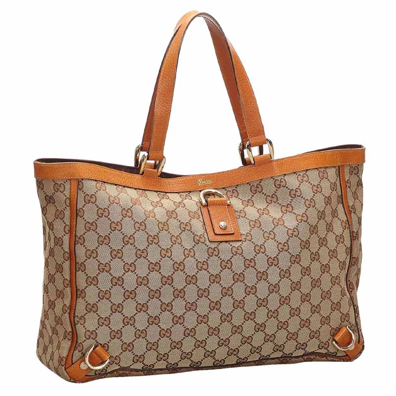 

Gucci Brown/Beige GG Canvas Abbey D Ring Tote Bag