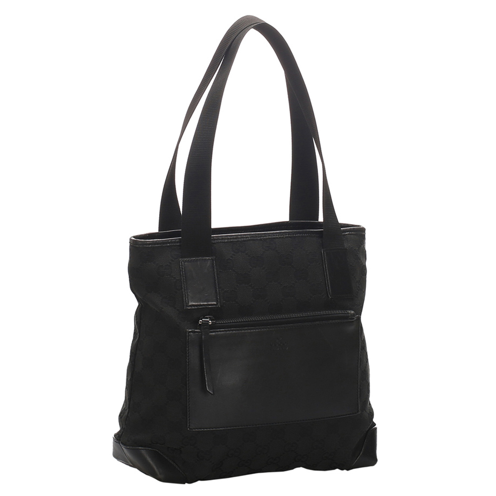 

Gucci Black Canvas Tote Bag