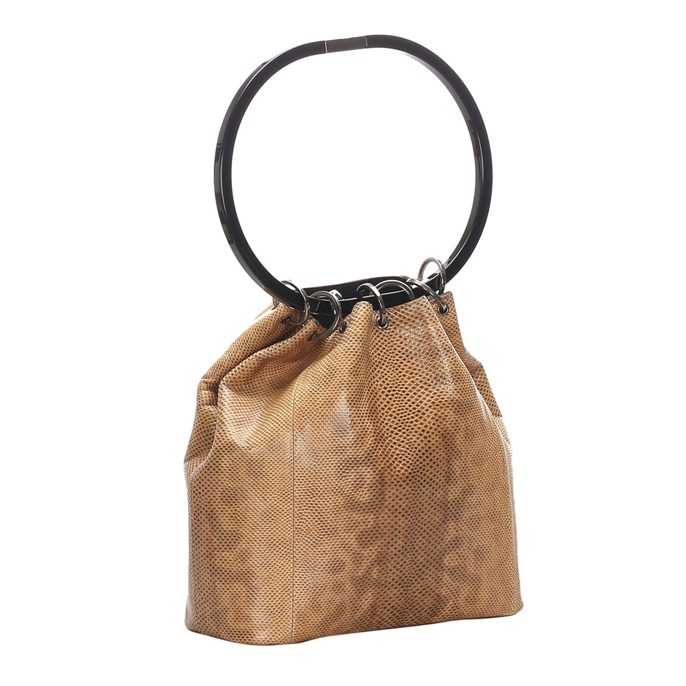 

Gucci Brown/Beige Snake Skin Bucket Bag