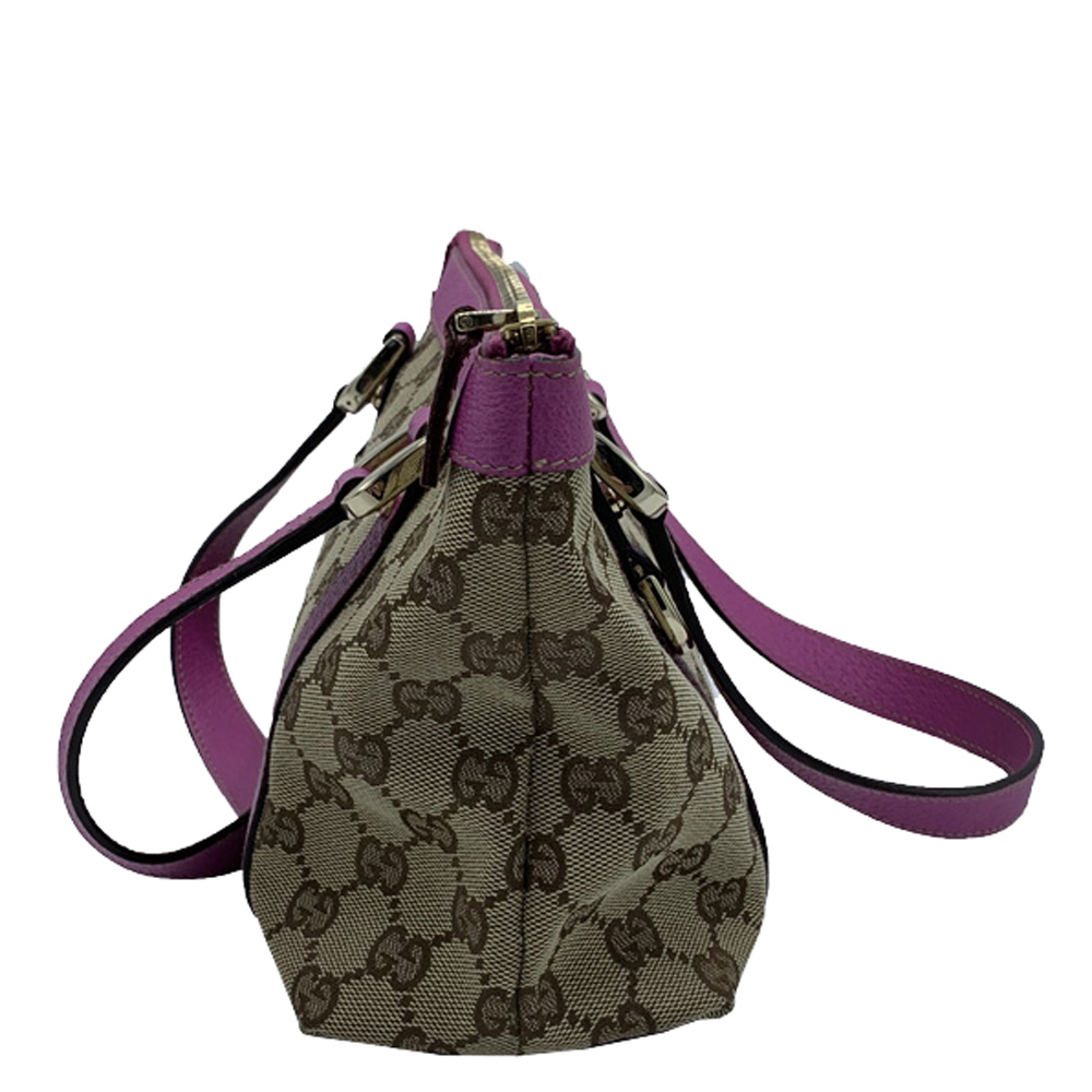 

Gucci Beige/Pink GG Canvas and Leather  Abbey Tote