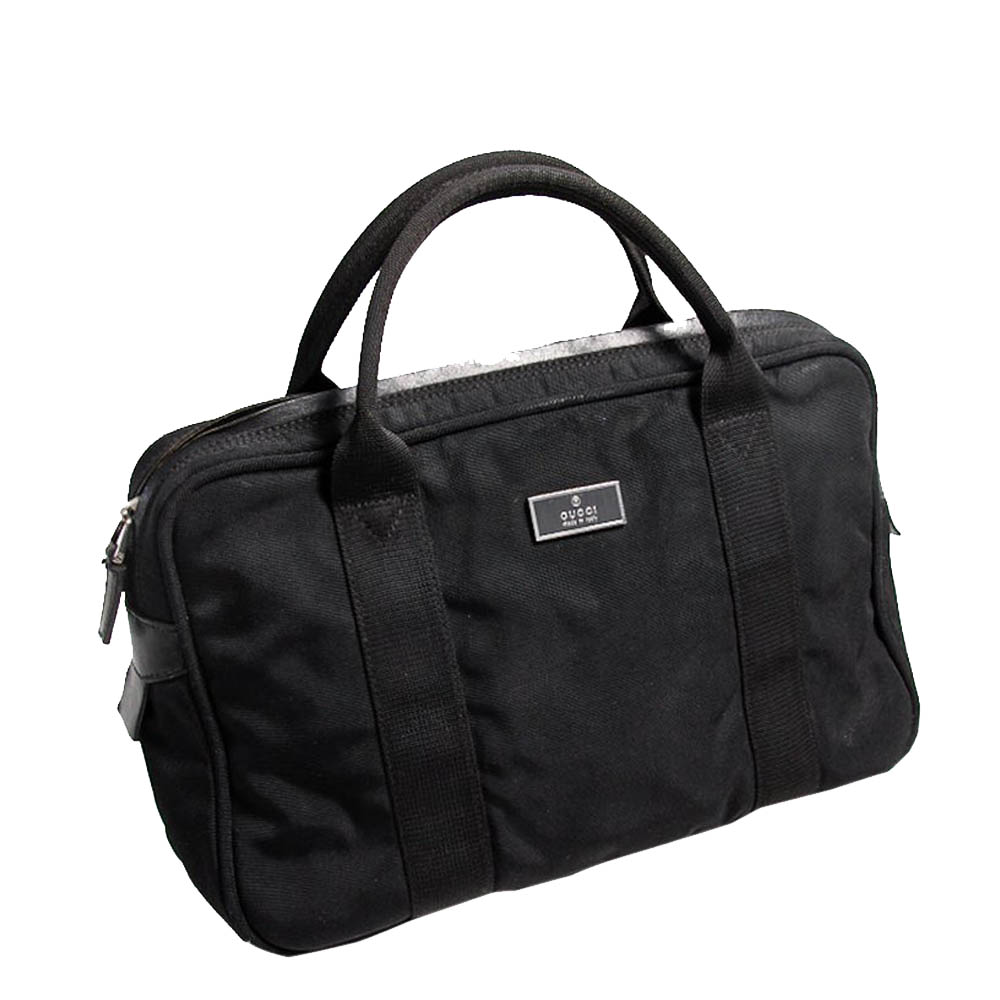 

Gucci Black Nylon Mini Top Handle Bag