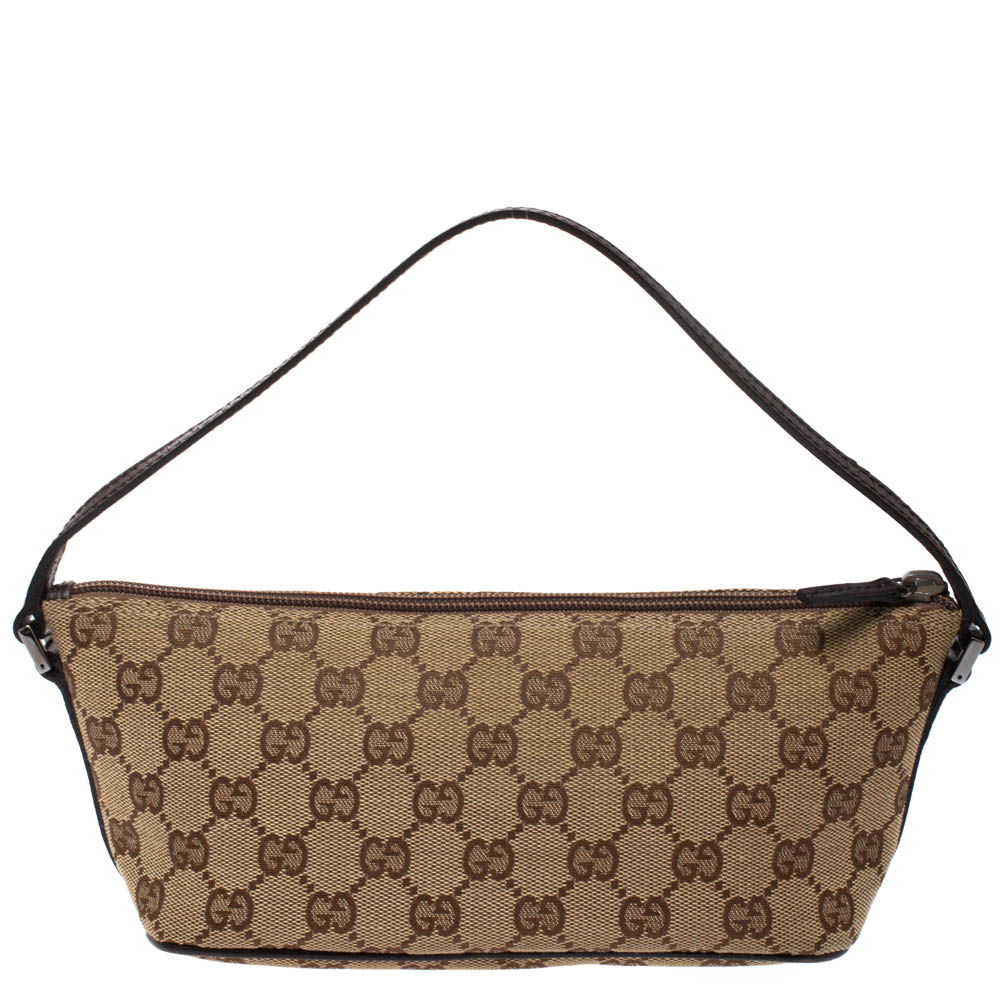GUCCI-Boat-Bag-Sherry-GG-Canvas-Leather-Pouch-Beige-141809 – dct-ep_vintage  luxury Store