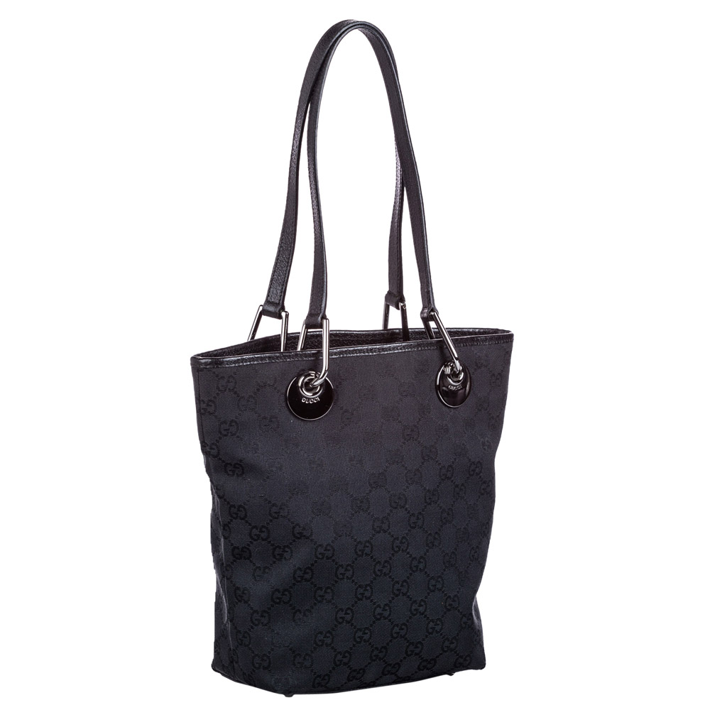 

Gucci Black GG Canvas Eclipse Tote Bag