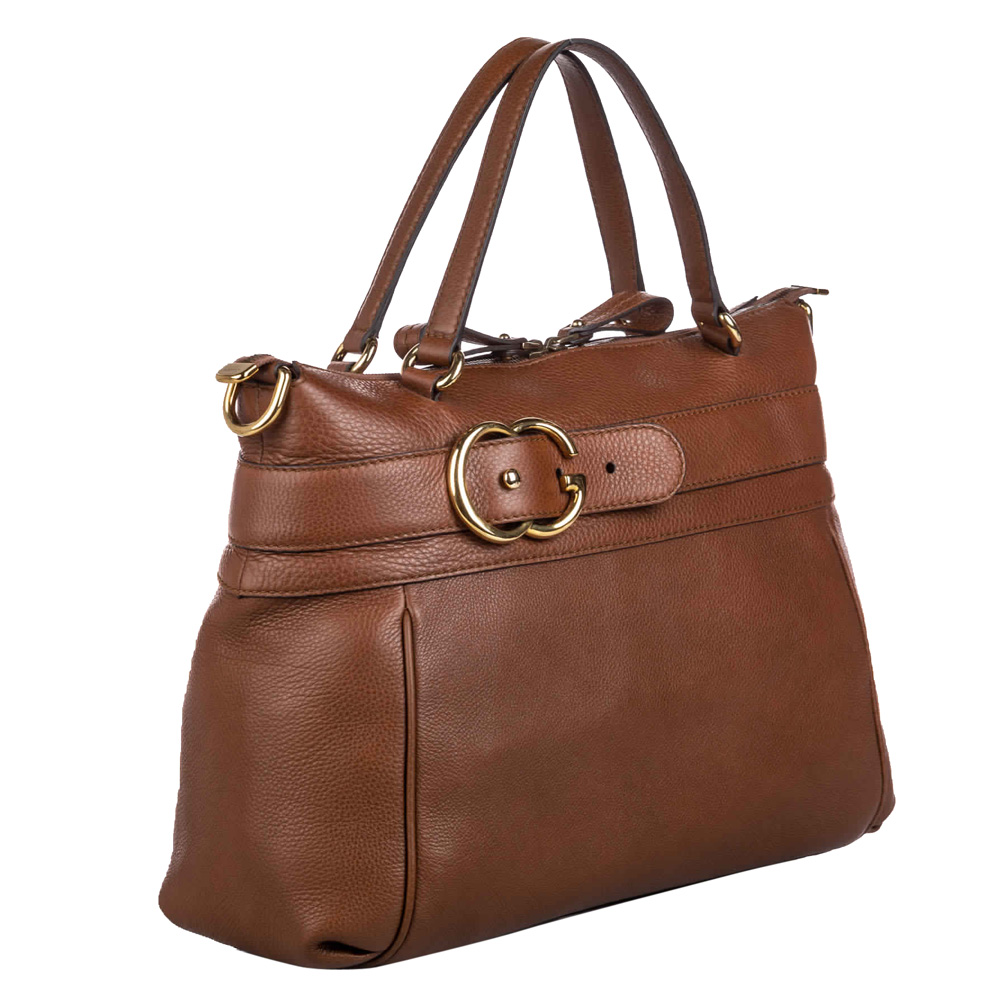 

Gucci Brown Leather Ride Satchel Bag
