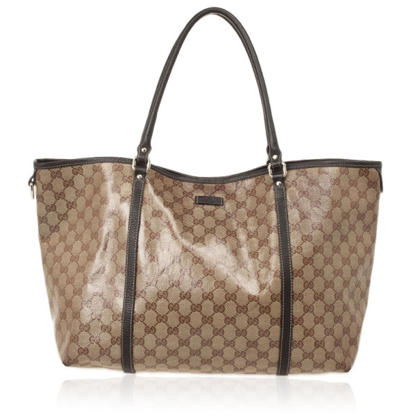 Pre Owned Gucci Monogram Crystal Medium Tote