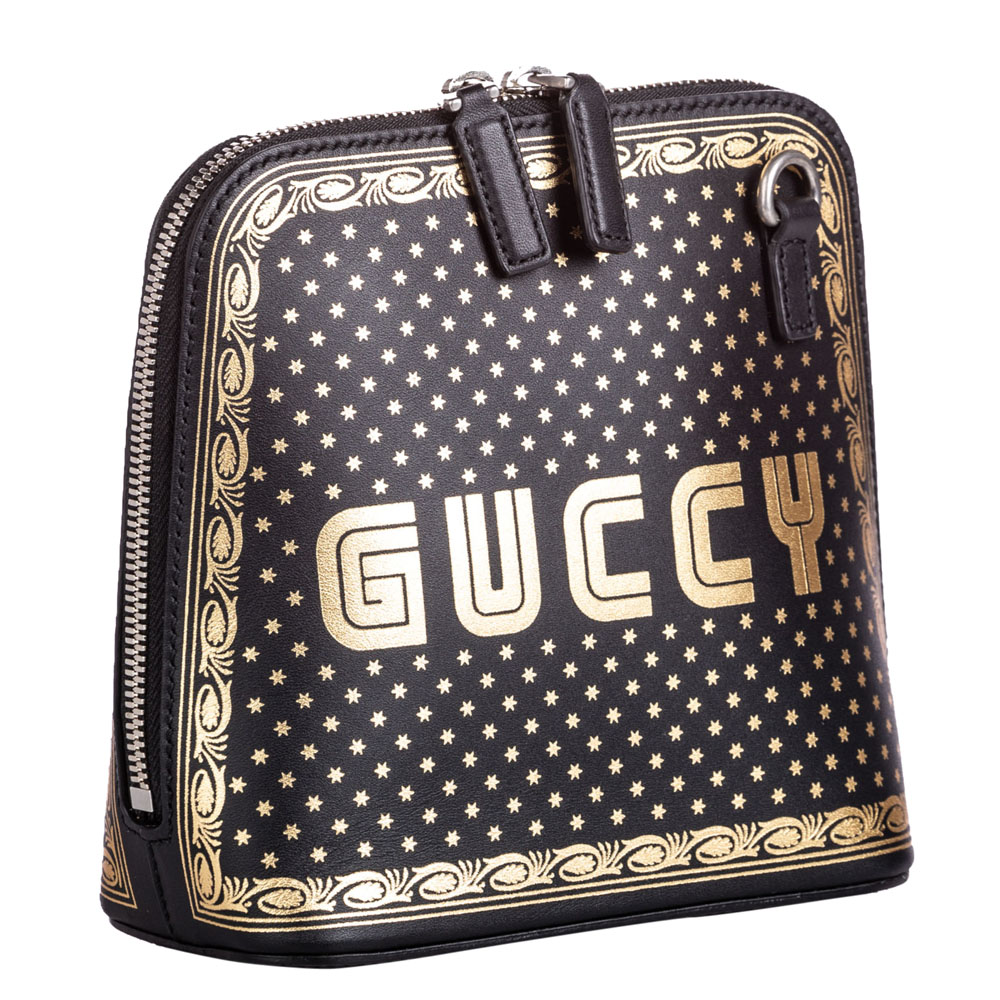 

Gucci Black Calfskin Leather Mini Guccy Crossbody Bag