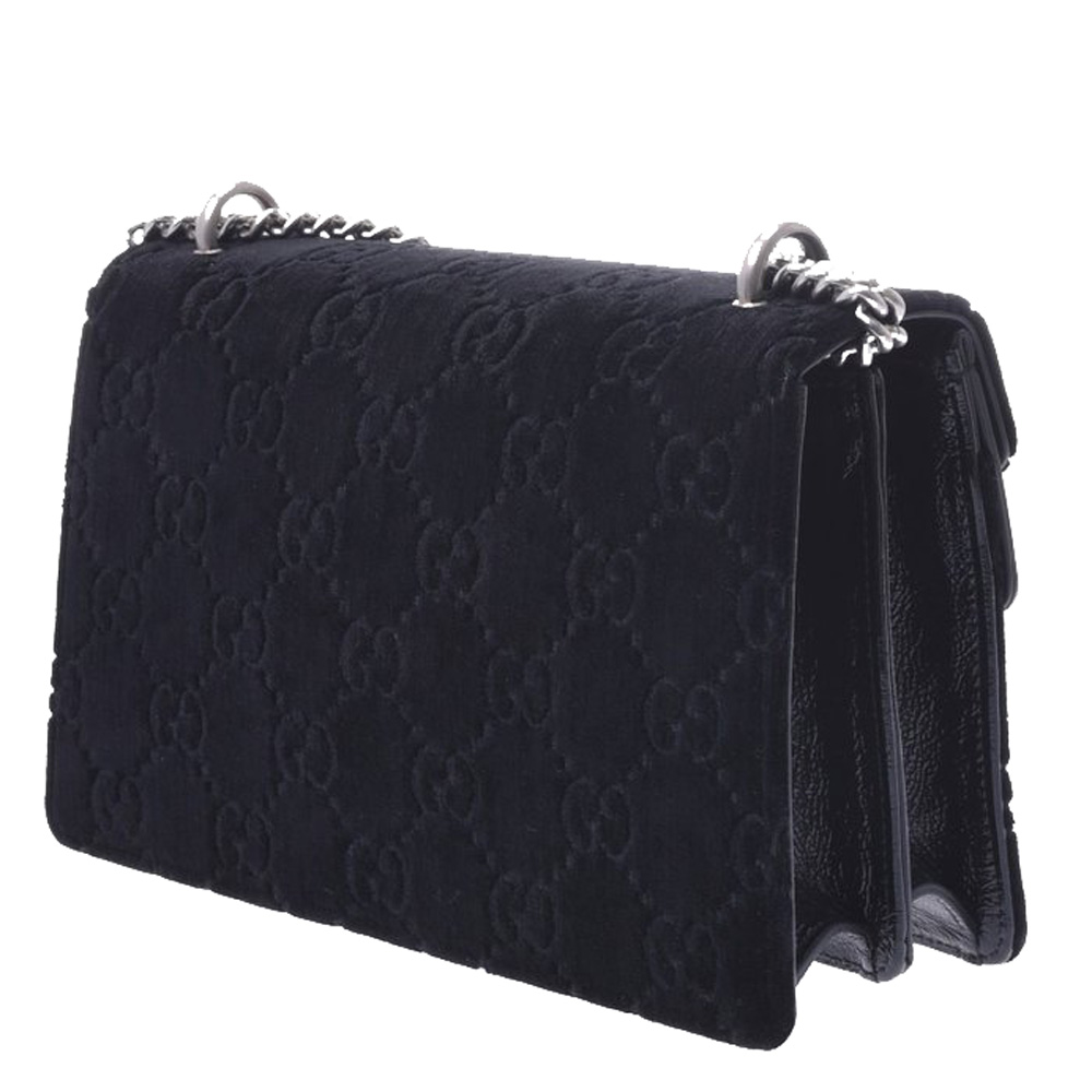 

Gucci Black GG Velvet Dionysus Chain Shoulder Bag