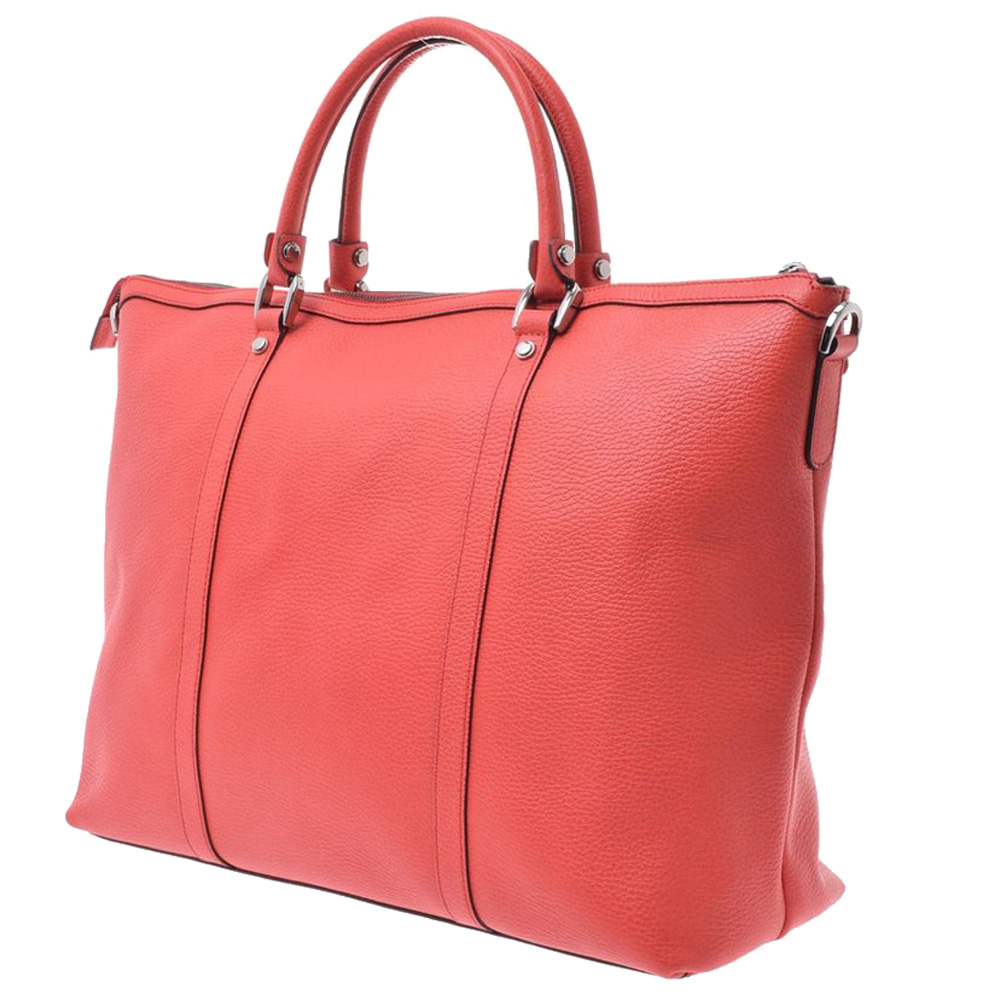 

Gucci Salmon PInk Leather Two Way Tote