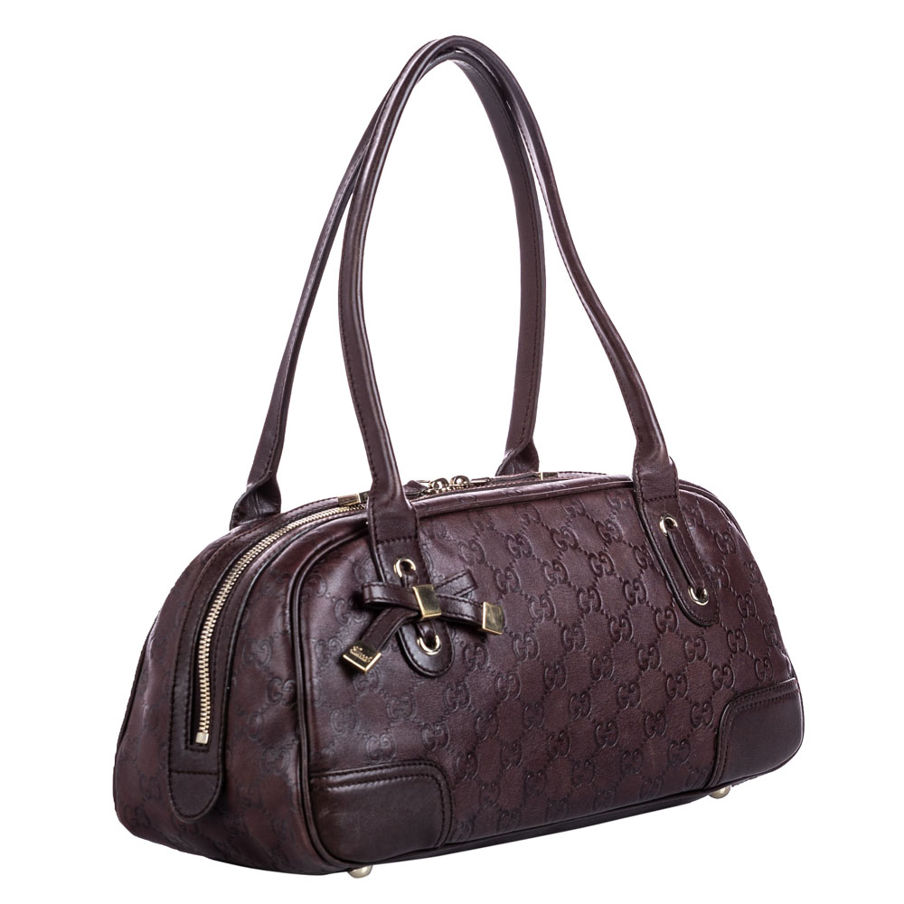 

Gucci Brown/Dark Brown Guccissima Leather Princy Bag