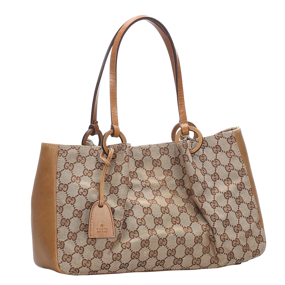 

Gucci Brown/Beige GG Canvas Tote Bag