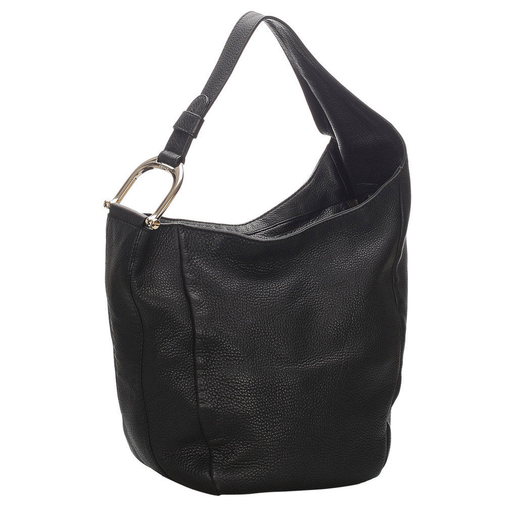 

Gucci Black Leather Greenwich Shoulder Bag
