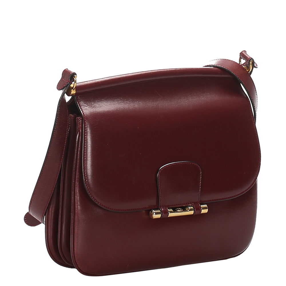 

Gucci Red Leather Crossbody Bag