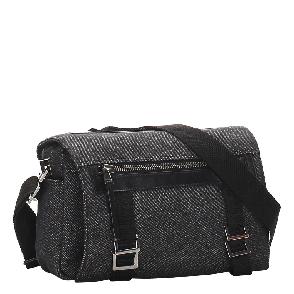 

Gucci Dark Gray/Black Denim Messenger Bag