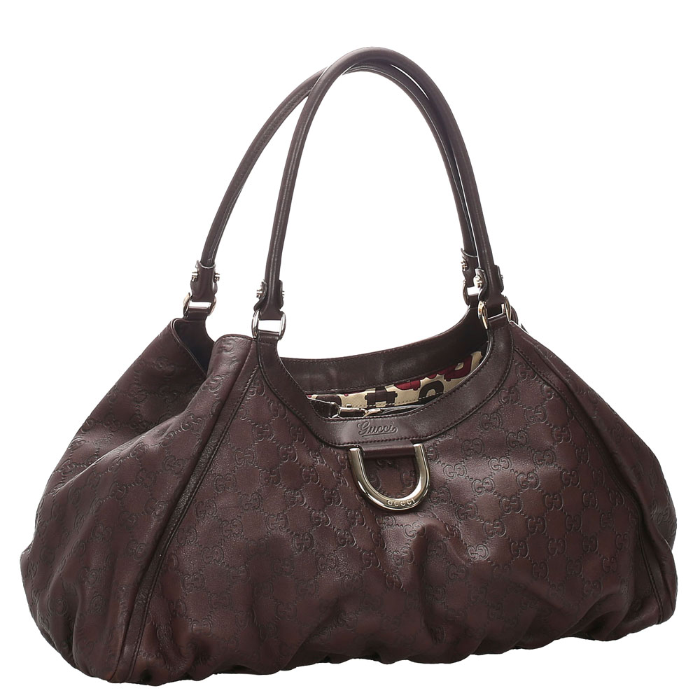 

Gucci Brown Guccissima Leather Abbey D-Ring Shoulder Bag