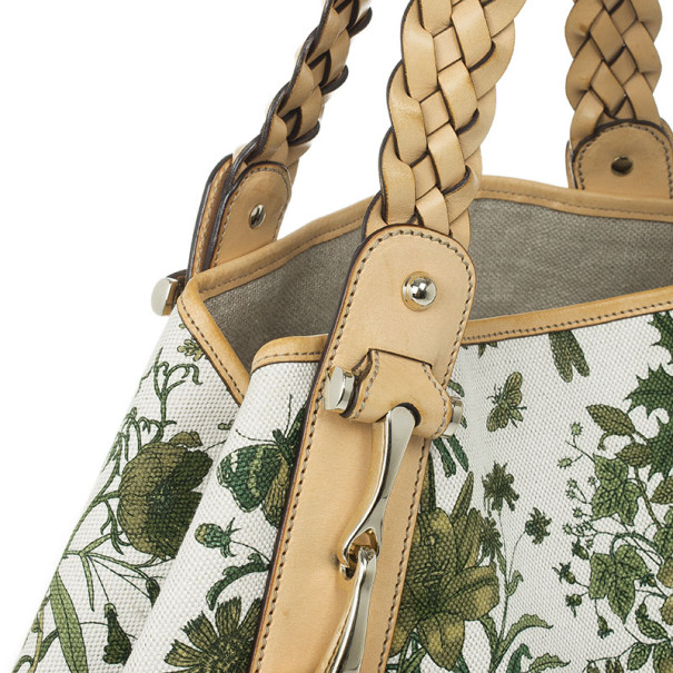 GUCCI Tote Bag Florence limited garden canvas beige Women Used –