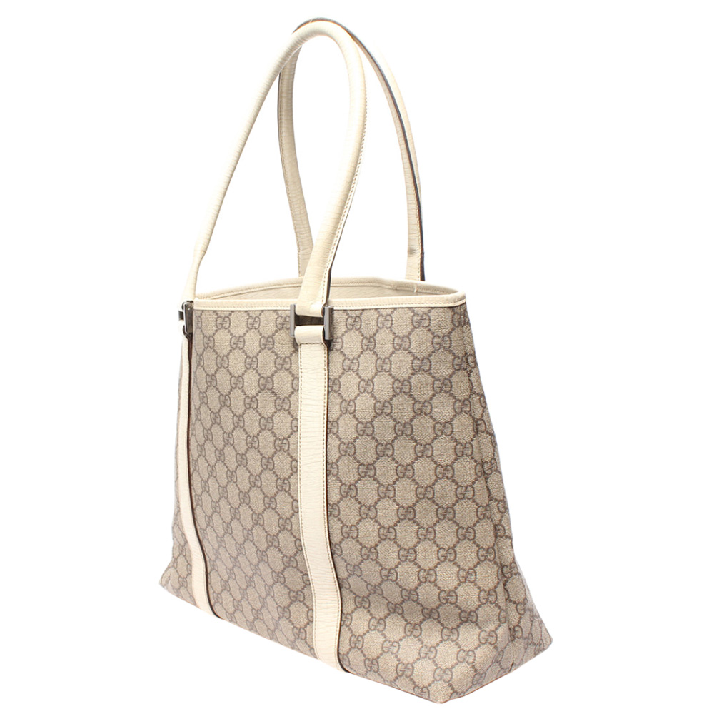 

Gucci Grey GG Supreme Canvas Tote Bag