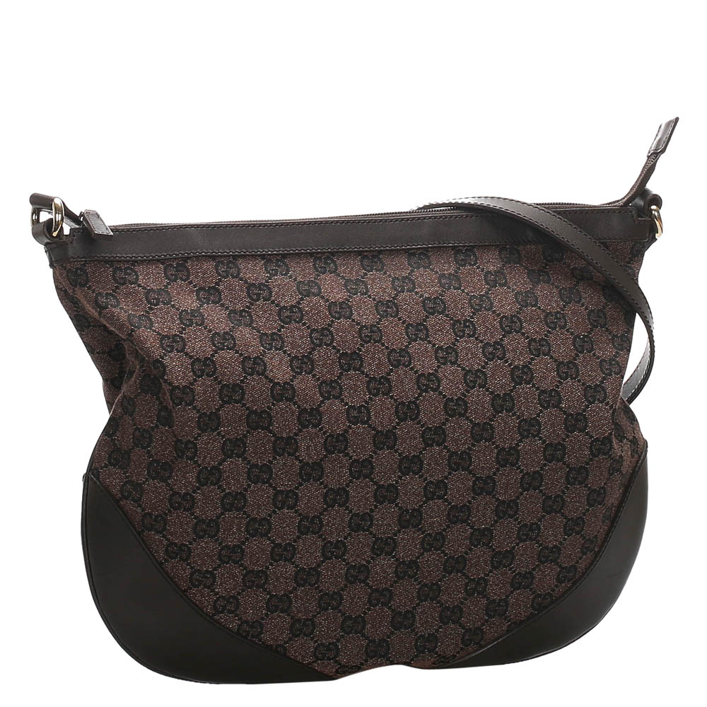 

Gucci Brown/Dark Brown GG Canvas Crossbody Bag