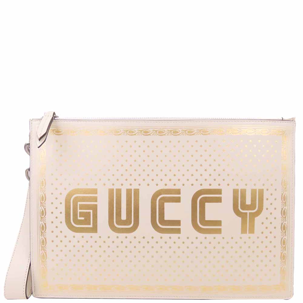 gucci clutch white