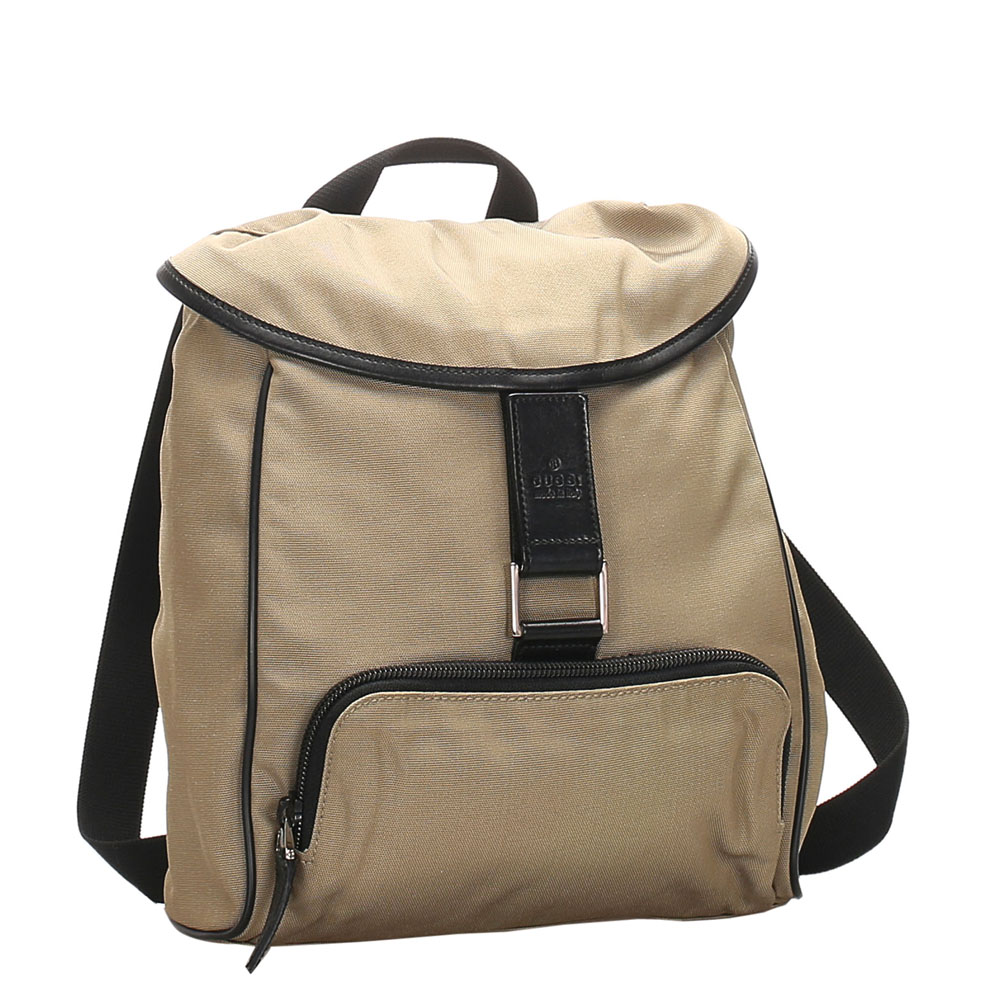

Gucci Brown/Beige Nylon Backpack