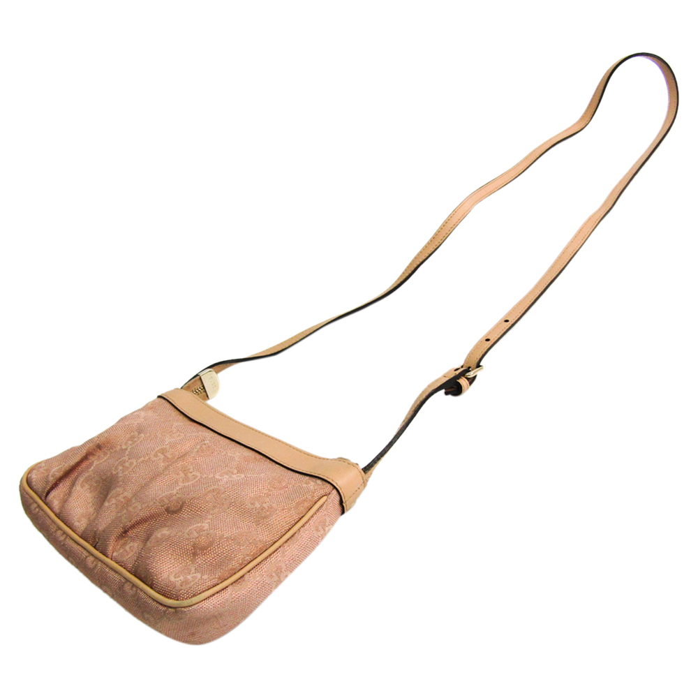 

Gucci Pink/Beige GG Canvas Shoulder Bag, Multicolor