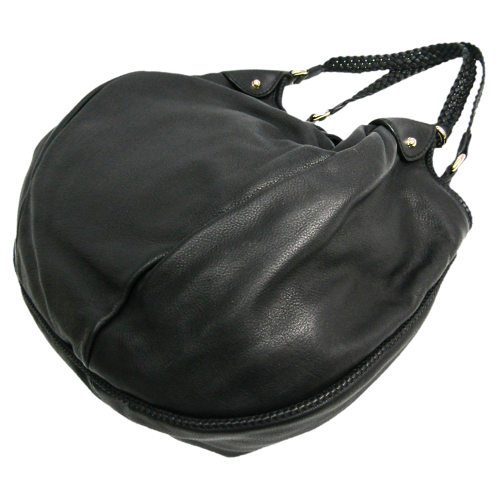 

Gucci Black Leather Marrakech Hobo Bag