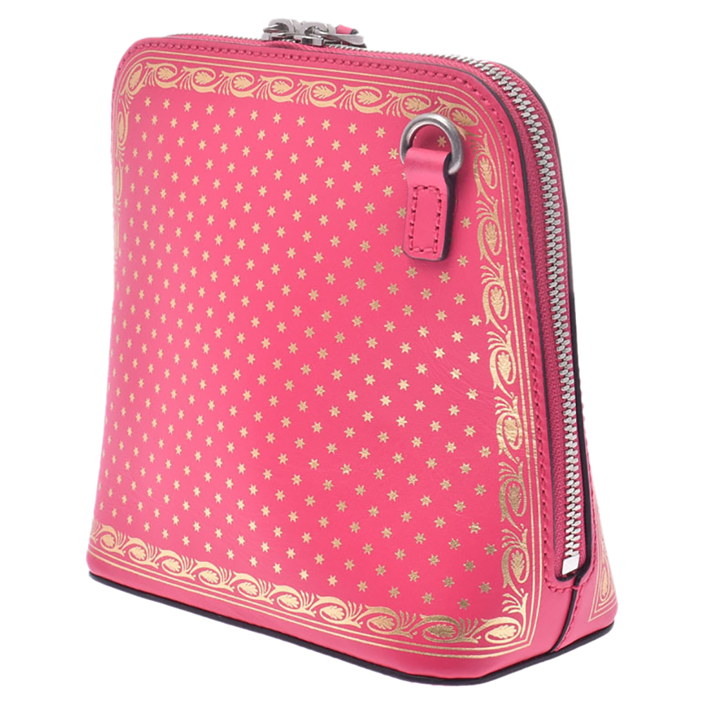 

Gucci Pink Leather Guccy Mini Crossbody Bag