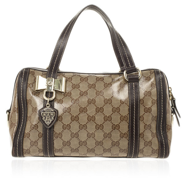 Pre Owned Gucci Duchessa Medium Boston Satchel Handbag