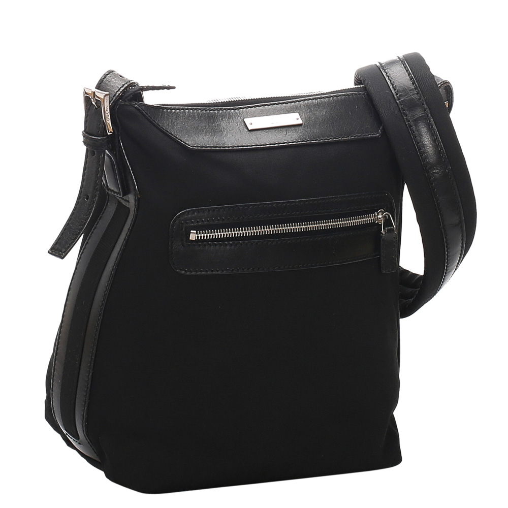 

Gucci Black Nylon And Leather Crossbody Bag