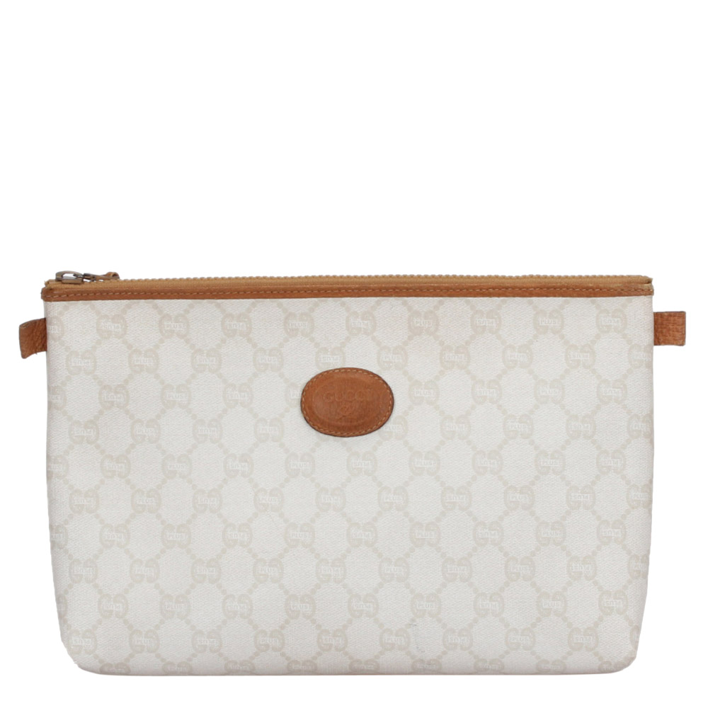 gucci white clutch bag