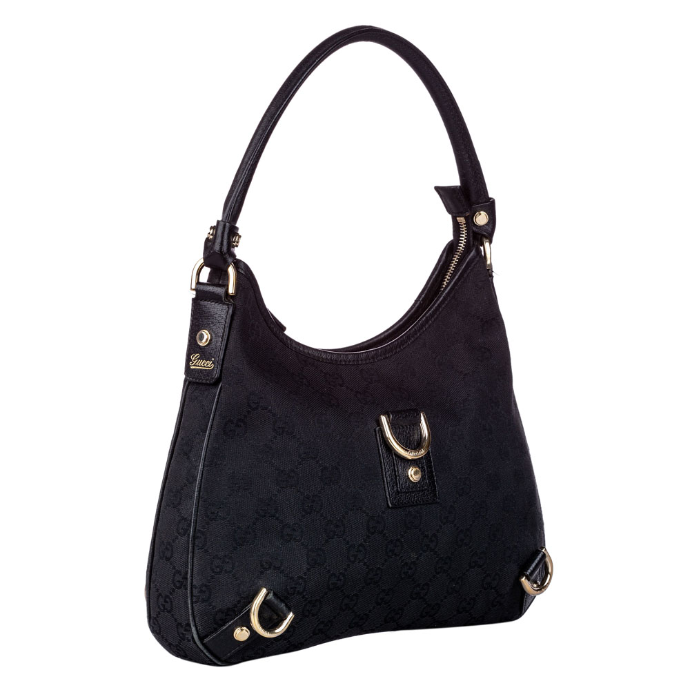 

Gucci Black GG Canvas Abbey Shoulder Bag