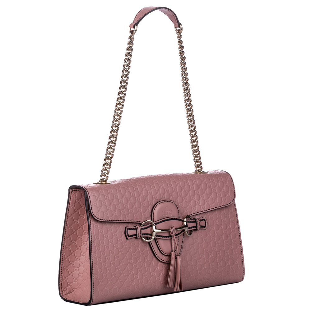 

Gucci Pink Microguccissima Leather Medium Emily Shoulder Bag